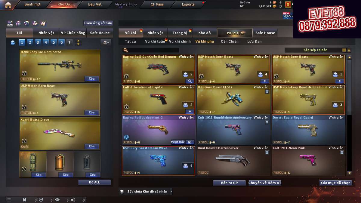 shop acc cf uy tin gia re